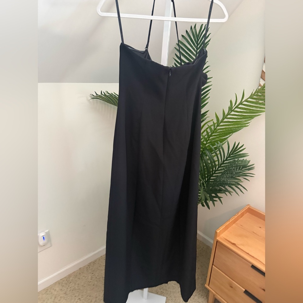The Wolf Gang Rosa strapless Black Maxi Ruffle Dress M - Picture 5 of 6